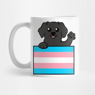 Love is Love Puppy - Black Lab Trans Mug